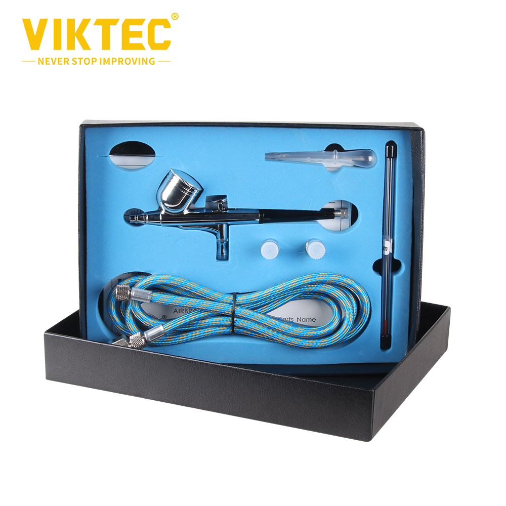 Аэрограф VIKTEC 7cc с гравитационной подачей и воздушным шлангом