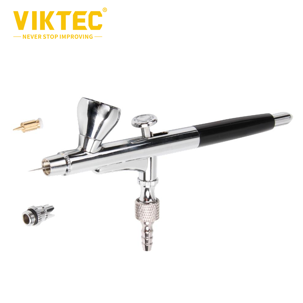 VIKTEC 2cc Spray Gun Kit Trigger Spray Gun Dual-Action Airbrush for Art, Craft, Model Paint, Cake Decorating, Tattoos