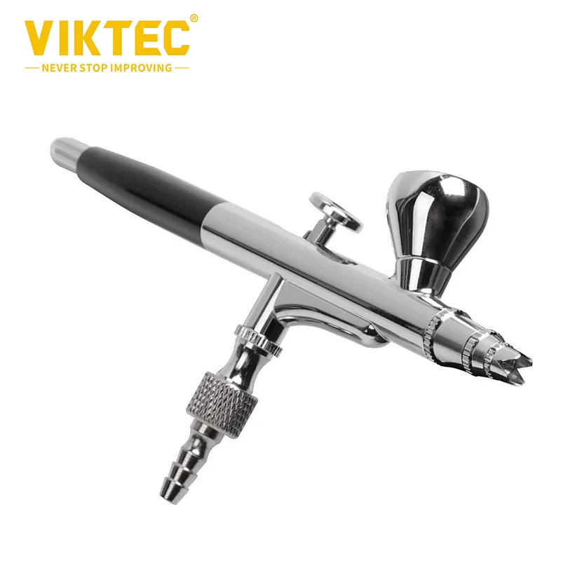 VIKTEC 2cc Spuitpistool Kit Trigger Spuitpistool Dual-Action Airbrush voor Kunst, Ambacht, Model Verf, Taart Decoreren, Tatoeages