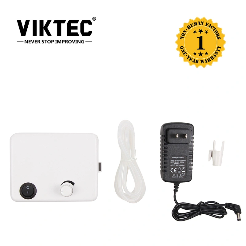 Mini compresor de aerógrafo portátil VIKTEC con perilla de ajuste de presión