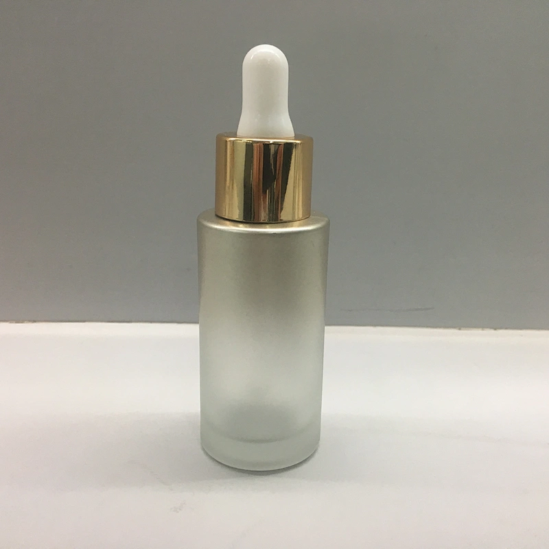 Customized Empty Frosted/Painted Glass Dropper Bottles 30ml, Fancy Dropper Bottles packaging for oil/serum
