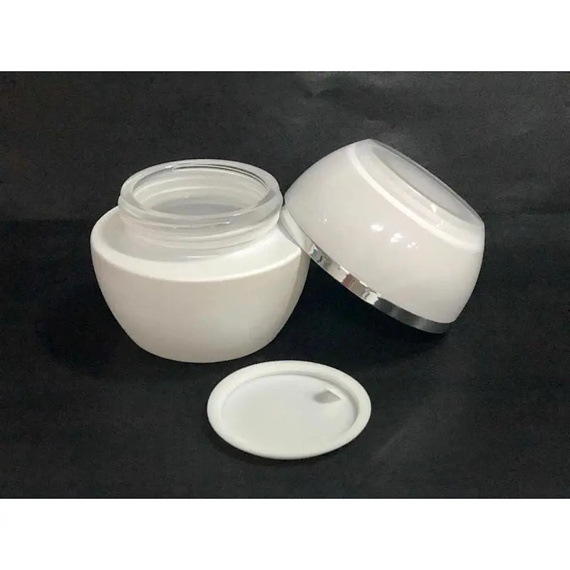 Glass Cosmetic Packaging / Safety Empty Skin Care Containers / Cream Jars/ Lotion Bottles