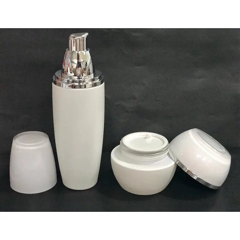 Glass Cosmetic Packaging / Safety Empty Skin Care Containers / Cream Jars/ Lotion Bottles