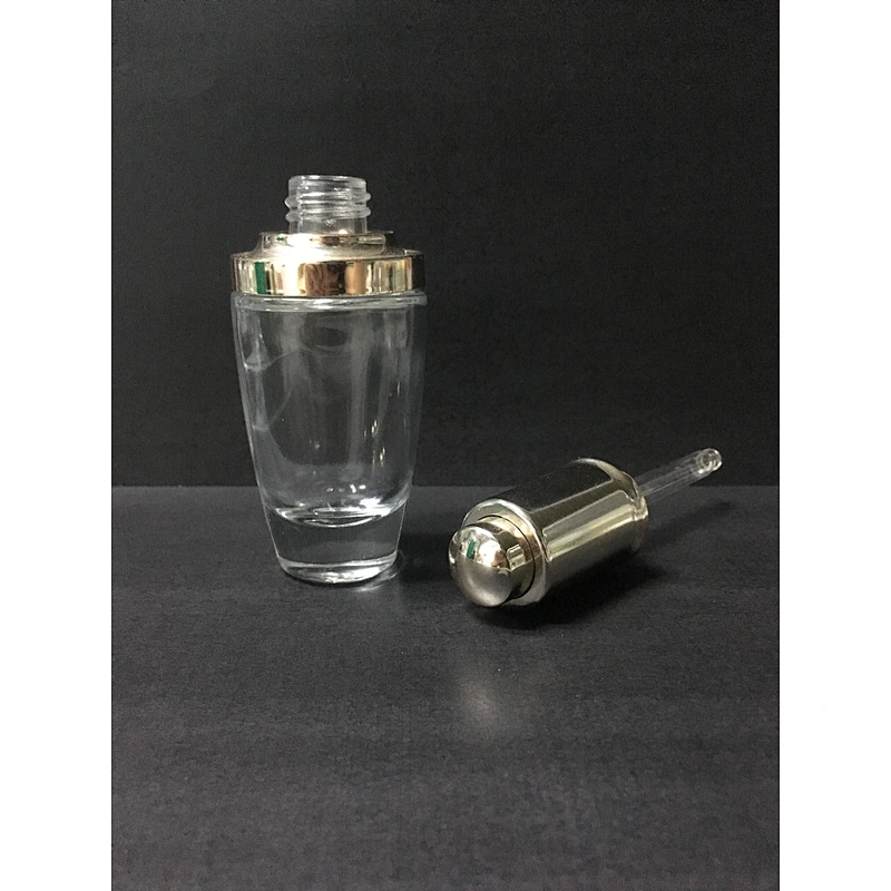 30ml empty essencial oil glass packaging cosmetic dropper bottle, customized logo and color are welcome