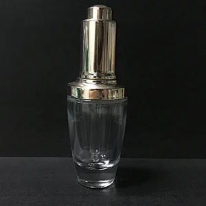 30ml empty essencial oil glass packaging cosmetic dropper bottle, customized logo and color are welcome