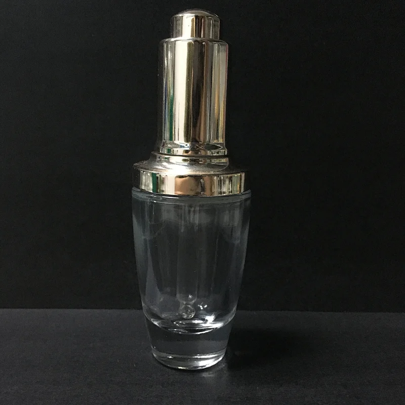 30ml empty essencial oil glass packaging cosmetic dropper bottle, customized logo and color are welcome