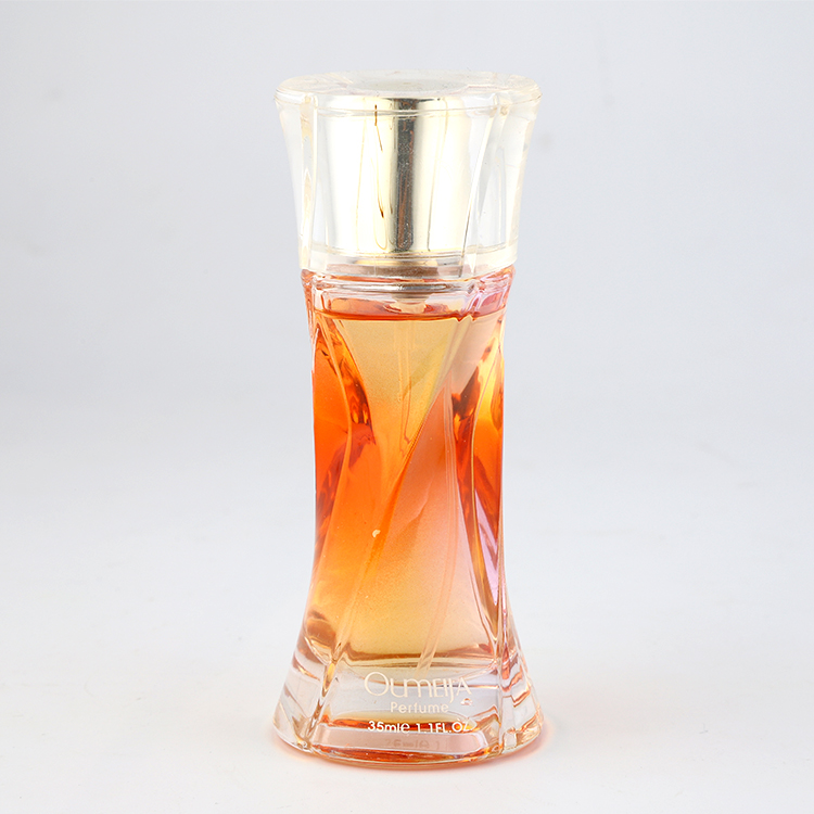 Good quality unique designer cylinder Deluxe glass perfume spray bottles