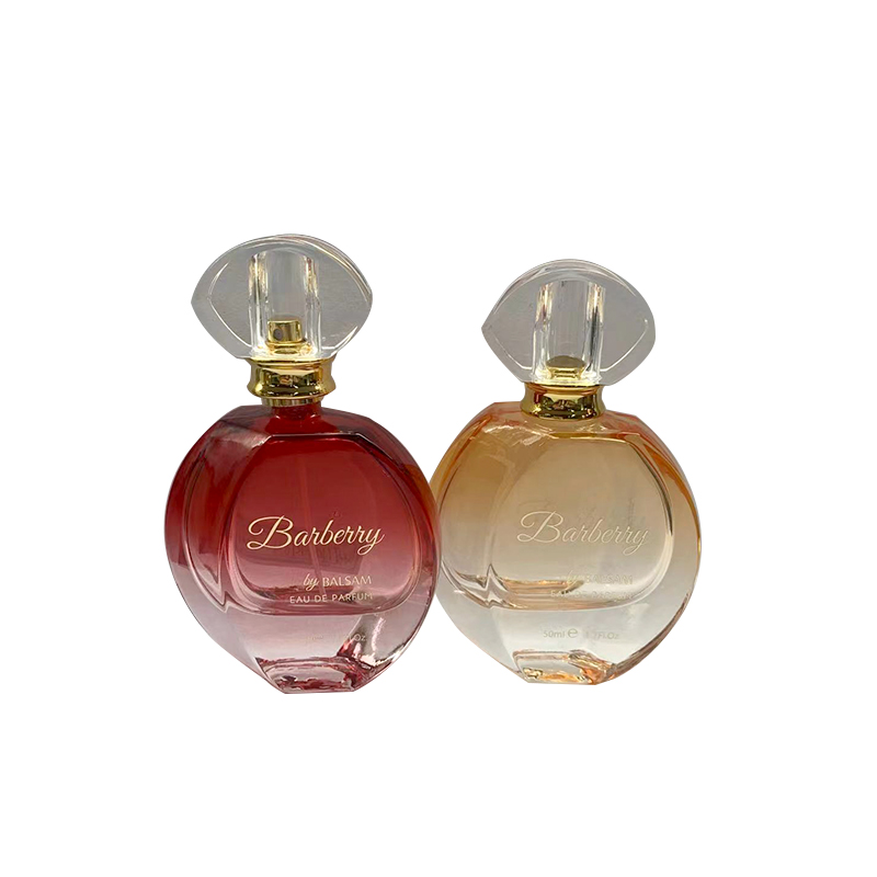 Wholesale custom perfume bottle 50ml glass refillable glass perfume bottle