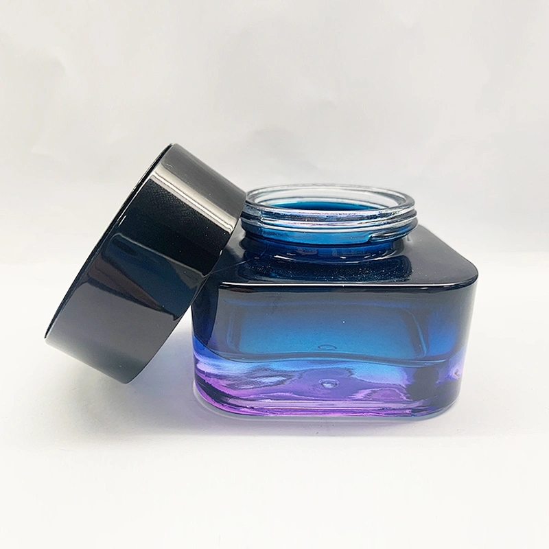 Hot Sale 50g Skin Care Cream Cosmetic Jar Luxury Glass Cream Jars from china Suppliers
