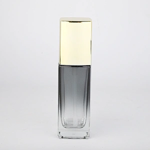 Hot selling high-end black empty liquid lotion glass bottle