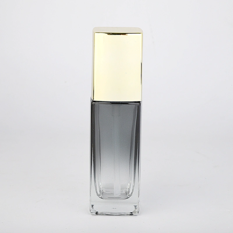 Hot selling high-end black empty liquid lotion glass bottle