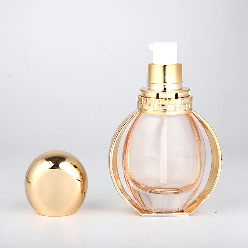 Luxury Cosmetics packaging 40ml empty liquid lotion glass foundation bottle