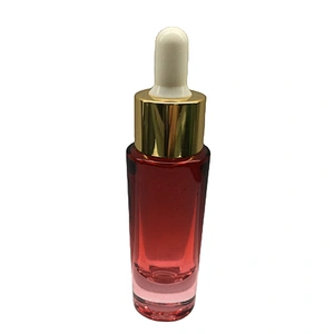 Customized Empty Frosted/Painted Glass cylinder Dropper Bottles 30ml, Fancy Dropper Bottles packaging for oil/serum, OEM order