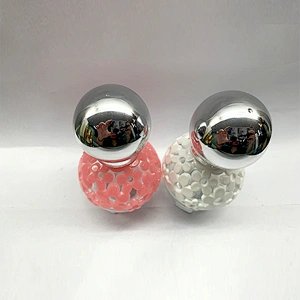 Wholesale custom round transparent empty 30ML portable glass spray perfume bottle