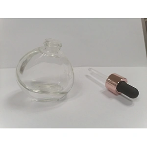 30 ml rubber head empty essential oil dropper bottle cosmetic packaging for lotion with color skin care