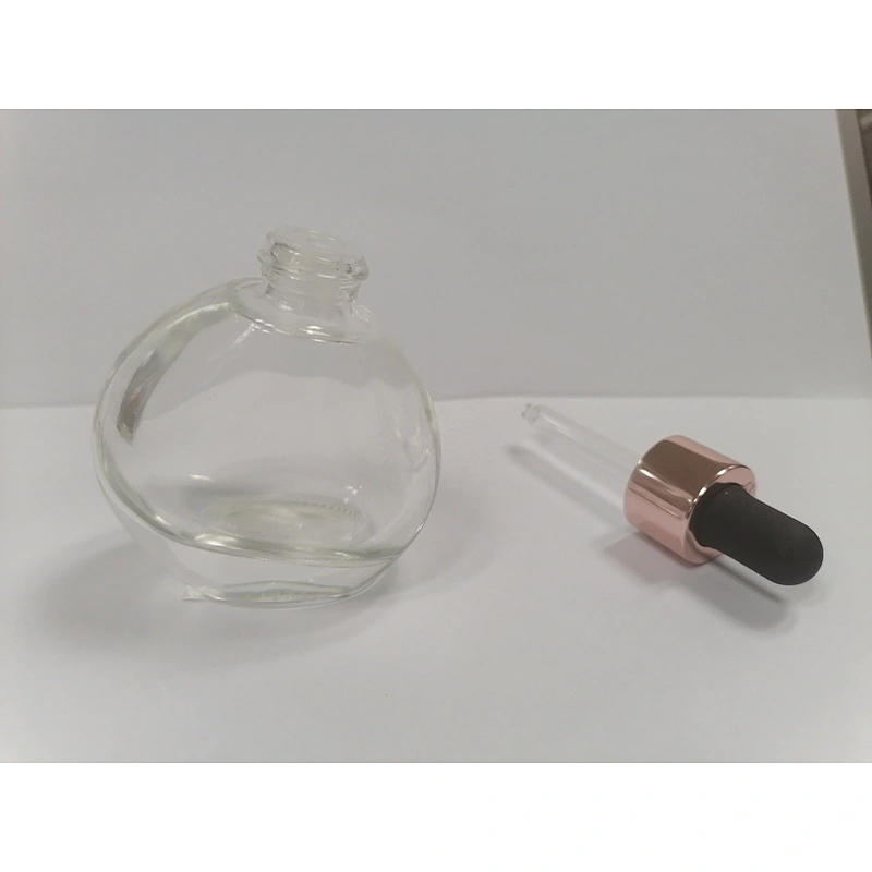 30 ml rubber head empty essential oil dropper bottle cosmetic packaging for lotion with color skin care