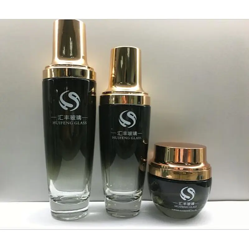 Glass Skincare Cosmetic Packaging / Cosmetic Jars Packaging for Personal Care