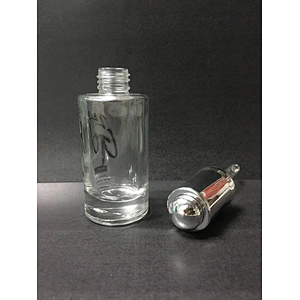 OEM Round 30ml Clear Glass Dropper Bottle Essential Oil/serum Bottles Packaging