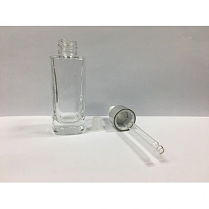 Customized Empty Glass Dropper Bottles 30ml, 50ml Fancy Dropper Bottles packaging for oil/serum Good Sealing Performance