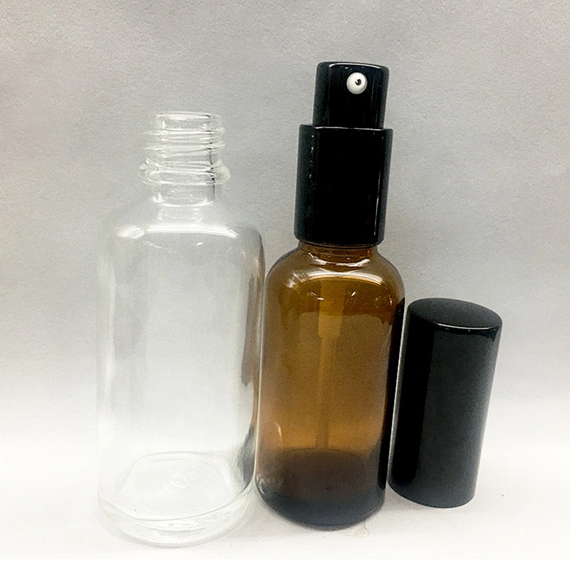 China factory supply Cosmetic packing Glass pump lotion bottle for skin care