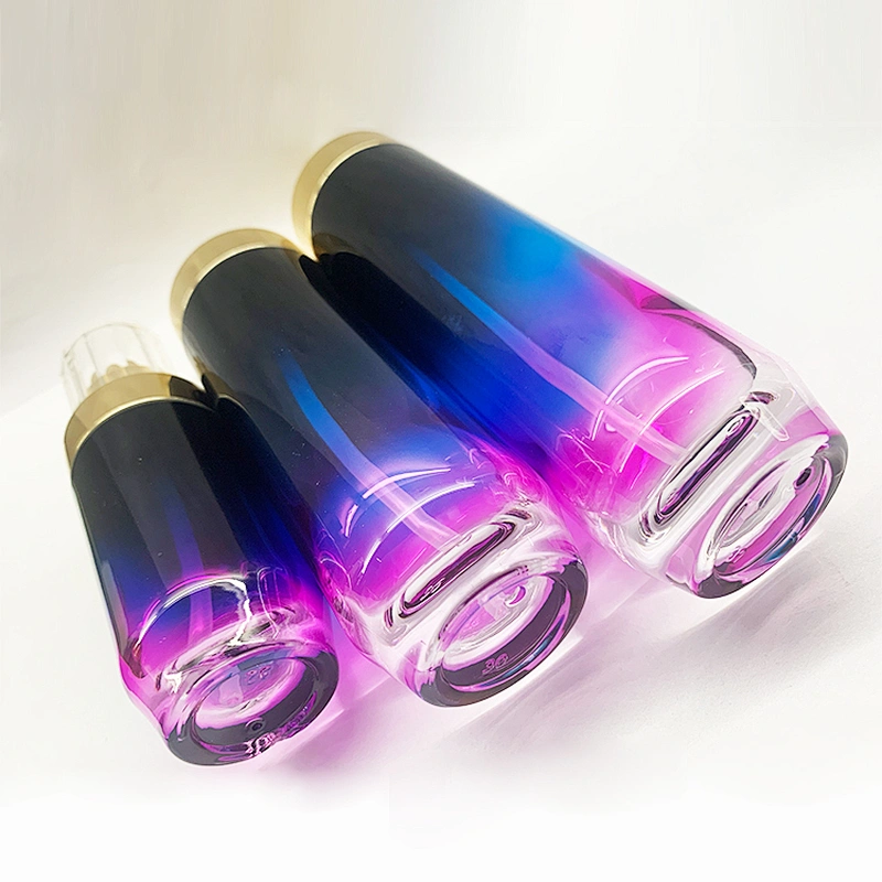 Cosmetic Packaging Sets Round Straight Shape Lotion Bottles and Cream Jar