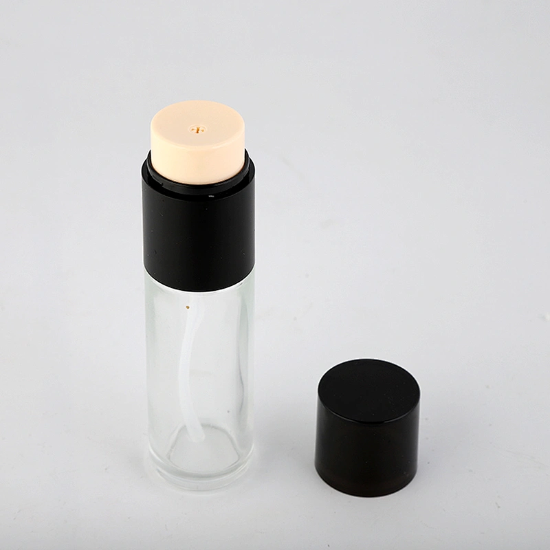 Wholesale Round 30ml Liquid Foundation Empty Bottle With Pump