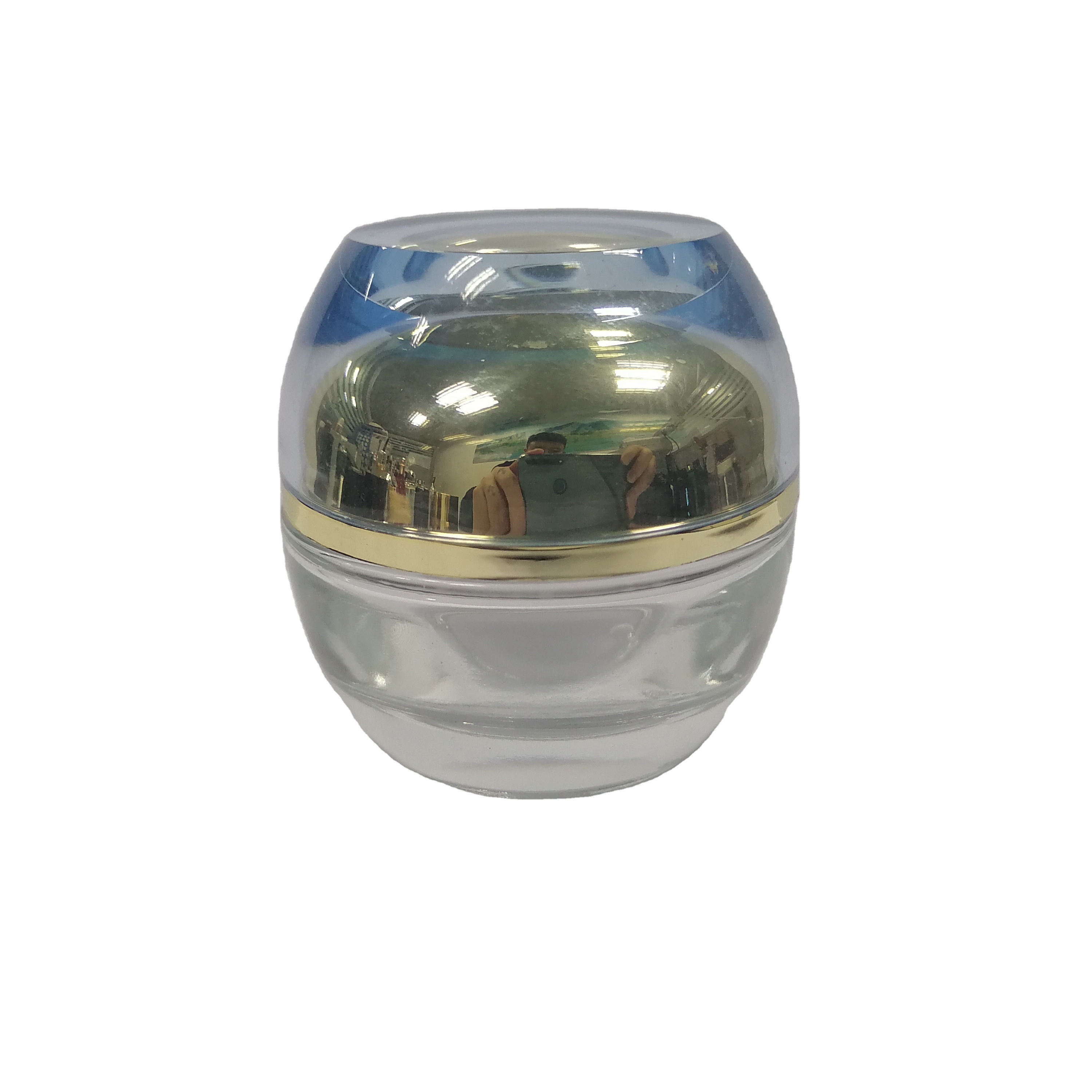 Glass Skincare Glass Cosmetic Packaging / Cosmetic Jars Packaging for Personal Care/50g jar