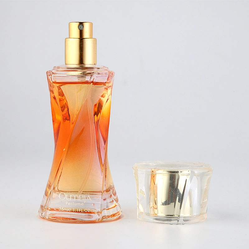 Good quality unique designer cylinder Deluxe glass perfume spray bottles