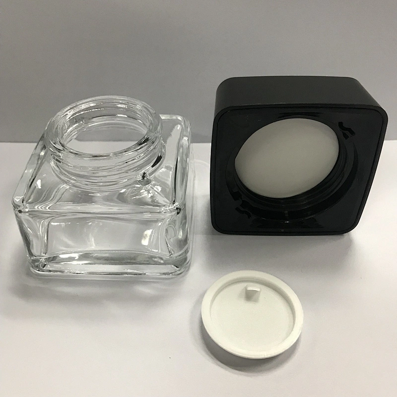 Glass Skincare Glass Cosmetic Packaging / Cosmetic Jars Packaging for Personal Care/50g jar