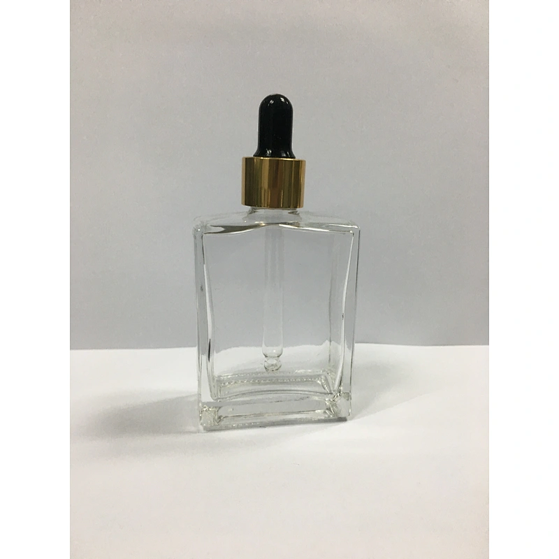 30 50 100ml empty essential oil/serum glass packaging cosmetic dropper bottle with dropper cap, customized color and printing