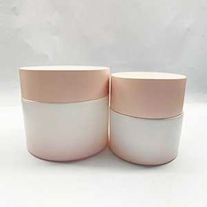 Wholesale glass custom logo empty cosmetic cream jars with cheap price
