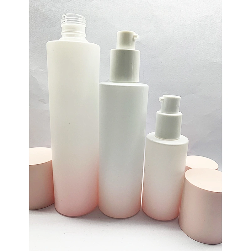 Luxury Packaging Skincare Bottle 130Ml 120Ml 100Ml 40Ml Glass Lotion Bottle With Pump