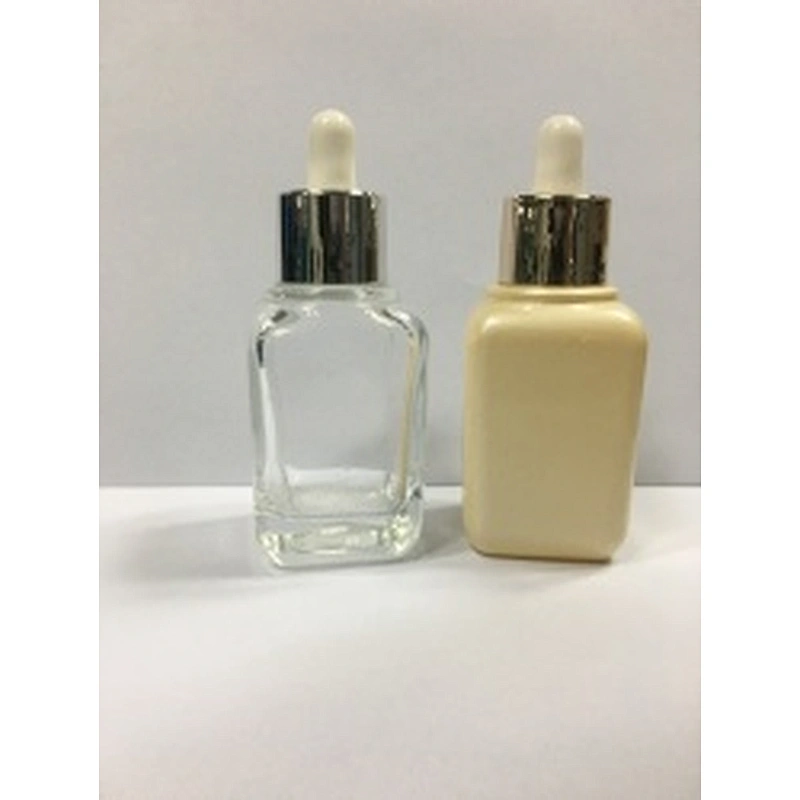 30 ml rubber head empty essential oil dropper bottle cosmetic packaging for lotion with color skin care