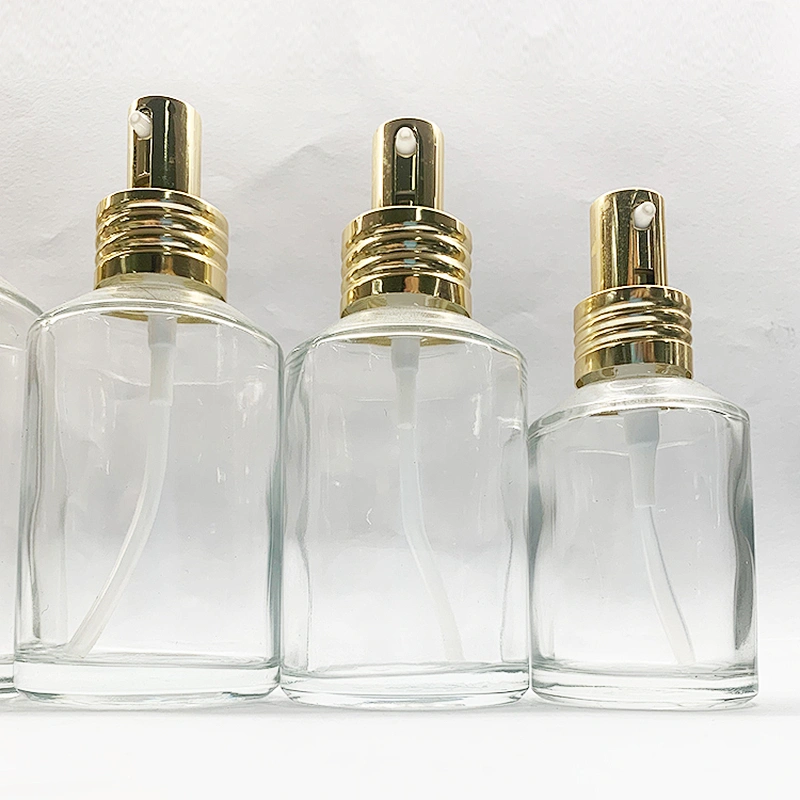 Unique Shaped  Fancy Custom Empty Mini 100ml   Glass  Bottles Transparent Customize OEM