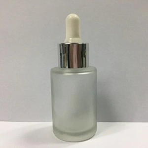 Customized Frosted/Painted Glass Cylinder Dropper Bottles 30ml, Fancy Dropper Bottles packaging for oil/serum, OEM order