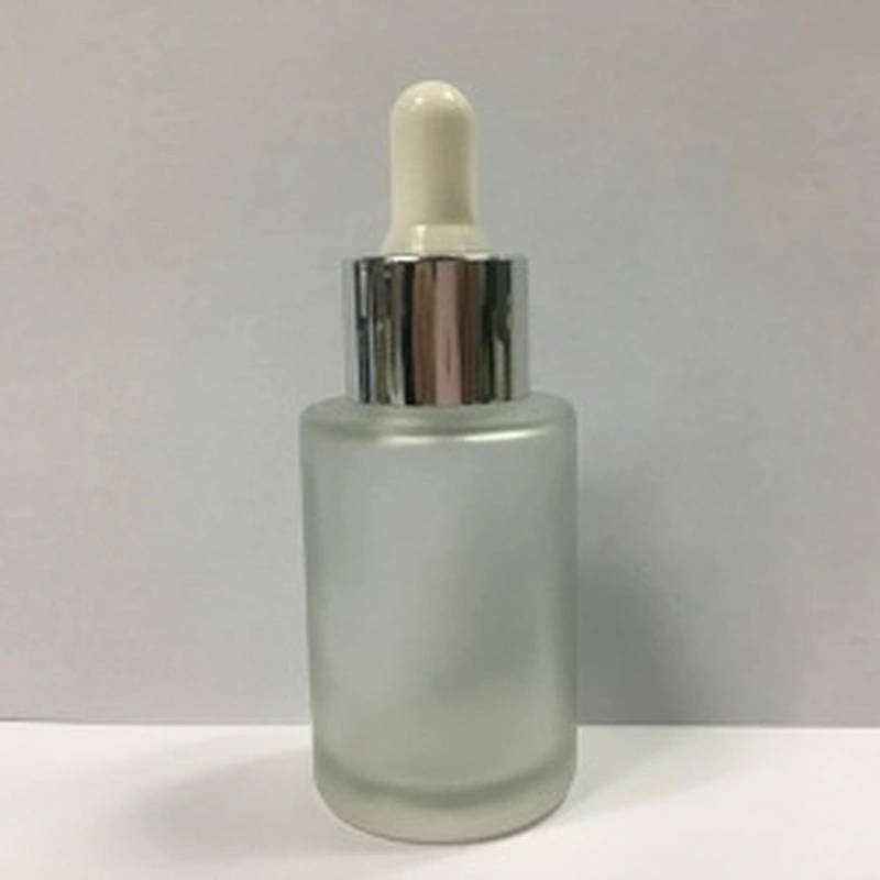 Customized Frosted/Painted Glass Cylinder Dropper Bottles 30ml, Fancy Dropper Bottles packaging for oil/serum, OEM order