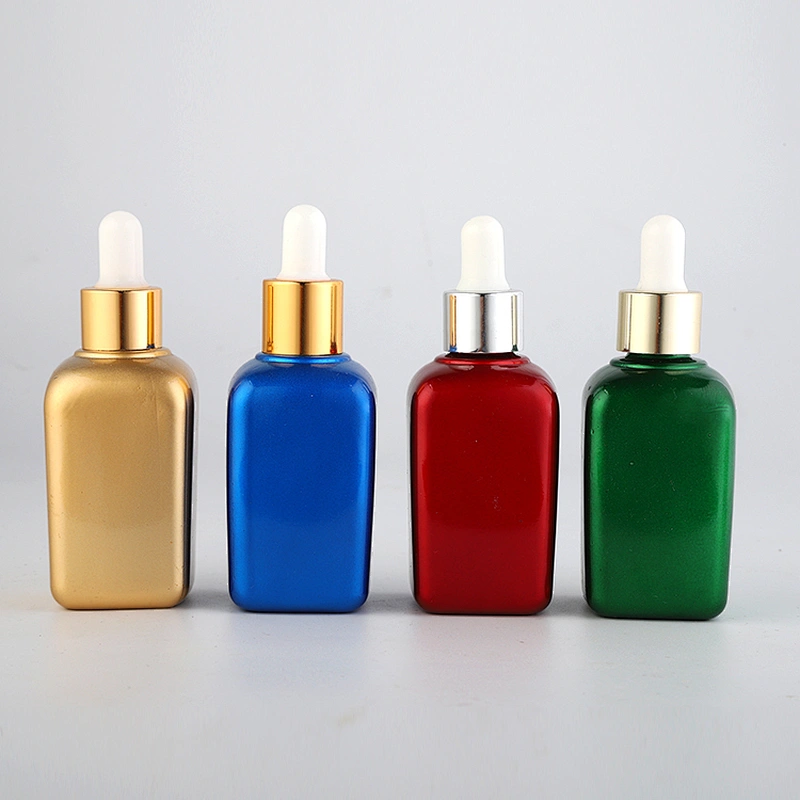 China manufacture 20ml empty lotion cosmetics square glass liquid foundation bottle