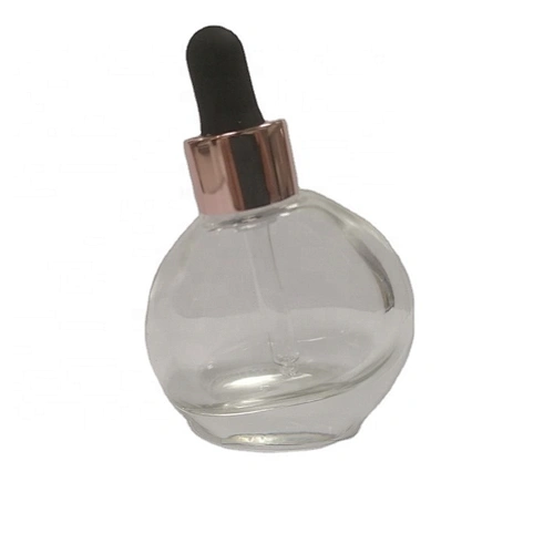 30 ml rubber head empty essential oil dropper bottle cosmetic packaging for lotion with color skin care