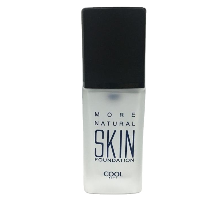 30ml Glass foundation bottle  with matte black pump and cap, Customized color, logo are welcome