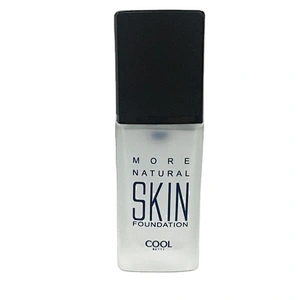 30ml Glass foundation bottle  with matte black pump and cap, Customized color, logo are welcome