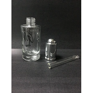 OEM Round 30ml Clear Glass Dropper Bottle Essential Oil/serum Bottles Packaging