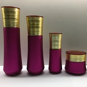 Skin care  packaging painting glass cosmetic bottles for lotion, serum, toner and cream. Customized color, logo are welcome
