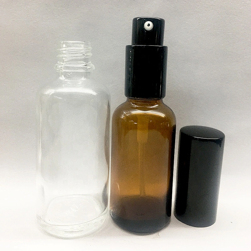 China factory supply Cosmetic packing Glass pump lotion bottle for skin care