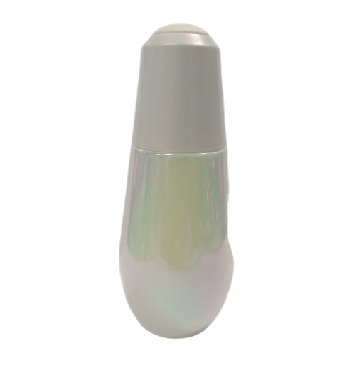 50 ml holographic empty essential oil glass packaging cosmetic press dropper bottle for serum