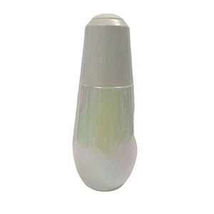 50 ml holographic empty essential oil glass packaging cosmetic press dropper bottle for serum