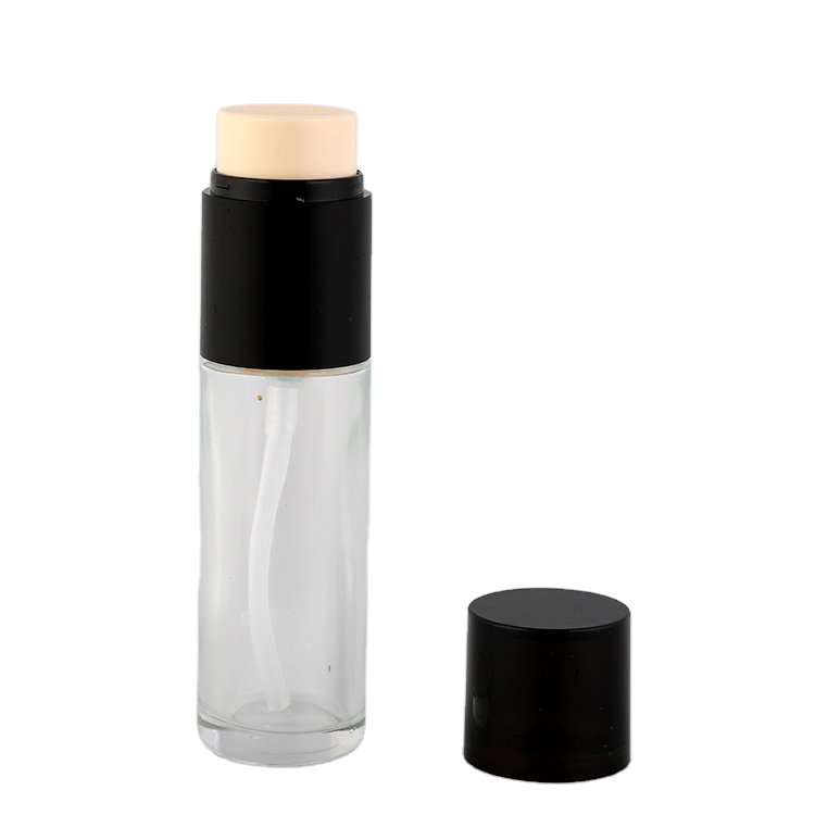 Wholesale Round 30ml Liquid Foundation Empty Bottle With Pump