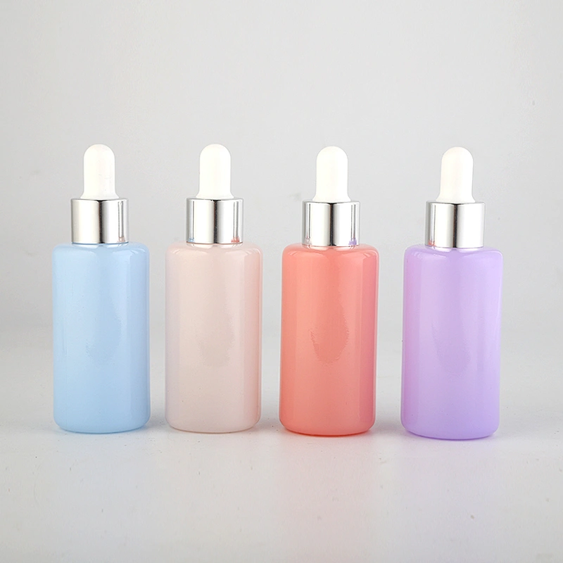 In Stock  Empty Glass Dropper Bottles 30ml Fancy Dropper Bottles packaging for oil/serum OEM with logo printed or hot foiled