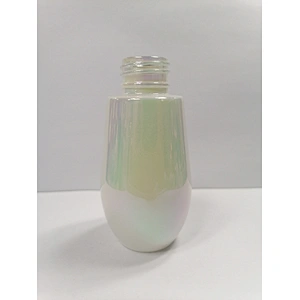 50 ml holographic empty essential oil glass packaging cosmetic press dropper bottle for serum