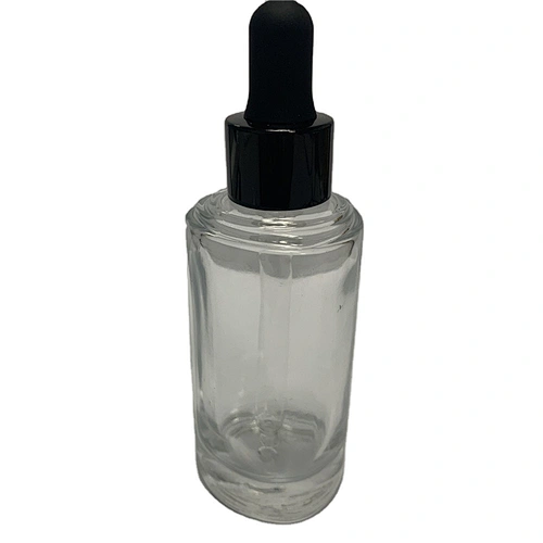 Empty triangle White Black Frosted Glass Essence Oil Cosmetic Bottle with Rubber Pipette Dropper Head