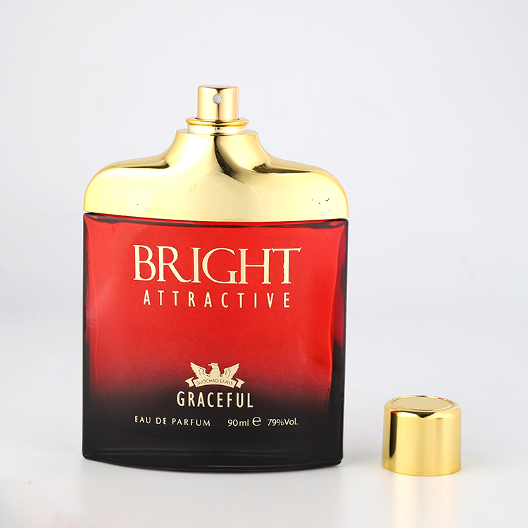 Luxury Customized Empty Glass Perfume Pump Sprayer Bottle 100Ml